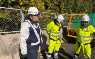 営業所パトロール 東名阪自動車道路下り線左車線規制（名古屋営業所）