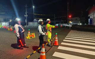 所長パトロール 上信越自動車道下り線走行車線規制（佐久営業所）