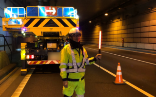 安全パトロール 湾岸線東行き左VF規制（埼玉営業所）