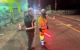 設置パトロール 国道17号線上下線片側交互通行規制（太田桐生営業所）