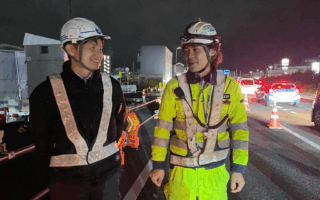 設置パトロール 国道２１号線下り線走行車線規制（岐阜営業所）