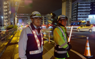 設置パトロール 国道246号線上下線車線規制（所沢営業所）