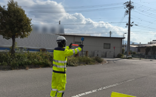 営業所パトロール 千曲市道4241号線上下線片側交互通行規制（松本営業所）