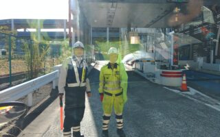 所長パトロール 首都高・横羽線下り線E1規制（港北営業所）