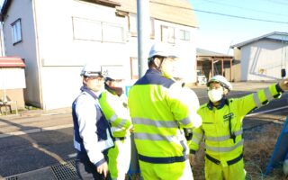 設置パトロール 新潟県道片側交互通行規制（佐久営業所）