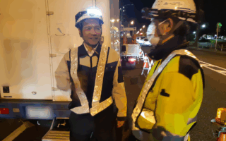 営業所パトロール 国道２０号車線規制（吉祥寺営業所）