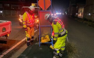 安全パトロール 国道２２号上り線2/3追い越し規制（名古屋西営業所）