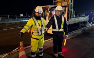 安全パトロール 国道17号上下線車線規制（太田桐生営業所）