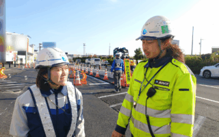 安全パトロール 国道２１号上り線走行車線規制（岐阜営業所）