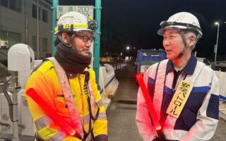 安全部パトロール 真鶴道路上下線ブース規制（平塚営業所）