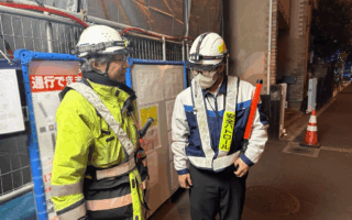 営業所パトロール 国道１７号線上下線片側交互通行規制（所沢営業所）