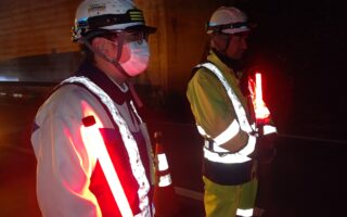 営業所パトロール 県道86号上下線片側交互通行規制（所沢営業所）