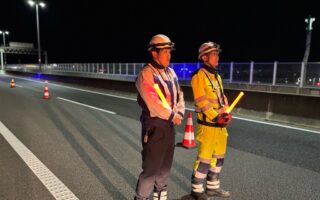 営業所パトロール 阪神高速4号湾岸線上り線C規制（西宮営業所）