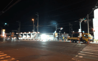 安全パトロール 国道17号上り線車線規制（埼玉営業所）