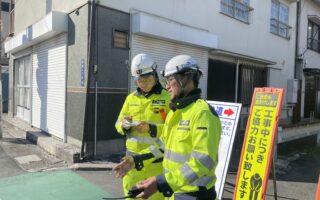 営業所パトロール 甲府市相生2丁目　片側交互通行規制（諏訪営業所）