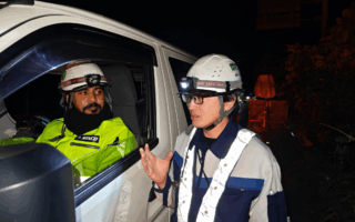 営業所パトロール 東名高速道路上り線便乗延長規制（静岡営業所）