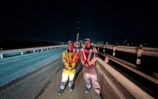 所長パトロール 国道1号線上り線追越車線規制（静岡営業所）