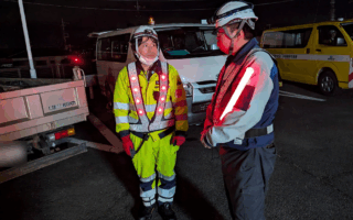 設置パトロール 国道139号線下り線左車線規制（静岡営業所）