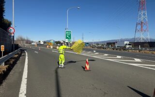 営業所パトロール 関越自動車道ランプ規制（高崎営業所）