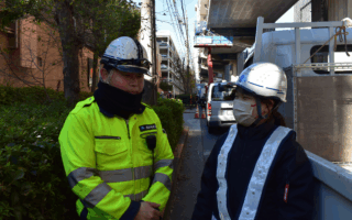 営業所パトロール 首都高５号池袋線高架下車線規制（吉祥寺営業所）