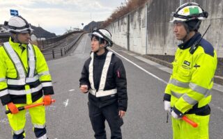 設置パトロール 国道２１号上り線通行止（名古屋営業所）