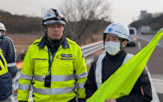 所長パトロール 東名高速上り線路肩規制（名古屋東営業所）