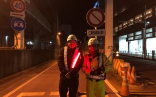 所長パトロール 新都心線上り線通行止め規制（埼玉営業所）