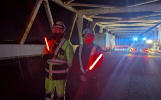 所長パトロール 東北道上り線右2車線規制（埼玉営業所）