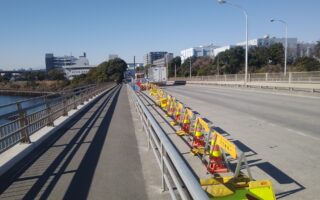 所長パトロール 車線規制（横浜町田営業所）