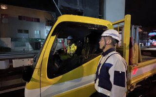 設置パトロール 国道246号線下り線車線規制（港北営業所）