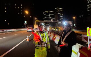 所長パトロール 首都高速道路　都心環状線外回り右A規制（葛西営業所）