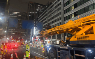 所長パトロール 都道405号線上下線車線変移規制（葛西営業所）