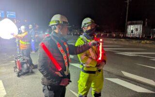 支社長パトロール 国道18号上り線車線規制（長野営業所）