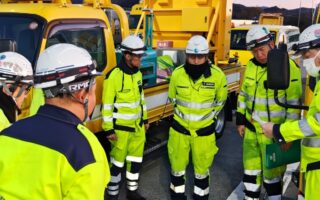 所長パトロール 新東名高速道路上り線走行車線規制（静岡営業所）