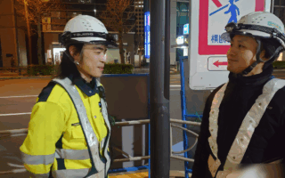 所長パトロール 区道通行止め規制（吉祥寺営業所）