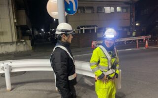 安全パトロール 国道20号下り線片側交互通行規制（吉祥寺営業所）