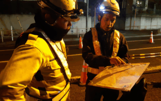 所長パトロール 国道20号上下線車線変移規制（吉祥寺営業所）