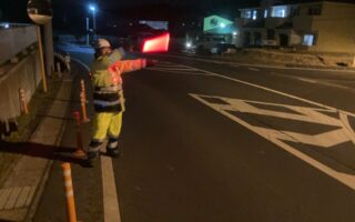 営業所パトロール 県道420号　美濃坂本停車場線上下線通行止め規制（多治見営業所）