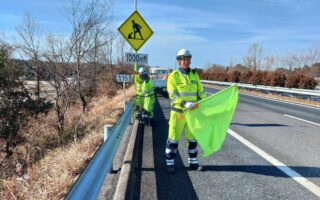 設置パトロール 北関東自動車道　宇都宮管内西行き走行車線規制（太田桐生営業所）