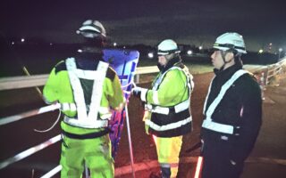 所長パトロール 国道17号(上武国道BP)上り線左車線規制（太田桐生営業所）