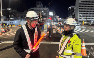 安全部パトロール 都道405号線車線規制（葛西営業所）