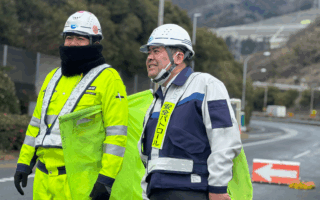 営業所パトロール 東名高速道路下り線左ルート閉鎖（諏訪営業所）