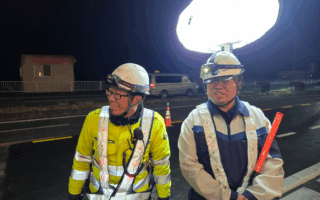 所長パトロール 国道139号線上り線車線規制（静岡営業所）