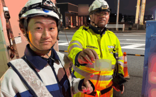 安全パトロール 国道6号車線規制（千葉営業所）