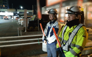 安全パトロール 国道16号上り線車線規制（吉祥寺営業所）