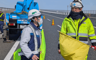 営業所パトロール 名古屋第二環状自動車道外回り走行車線規制（名古屋東営業所）