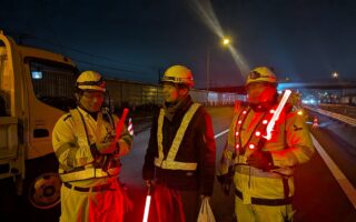 所長パトロール 東北自動車上り線右2車線規制（埼玉営業所）