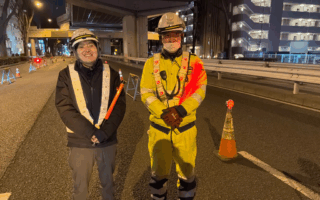 安全パトロール　 国道20号上り線中車線規制（埼玉営業所）