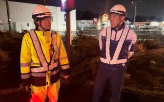 設置パトロール 国道17号線下り線車線規制（太田桐生営業所）