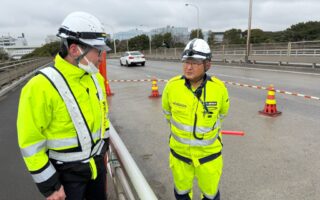 安全課パトロール 車線規制（横浜町田営業所）